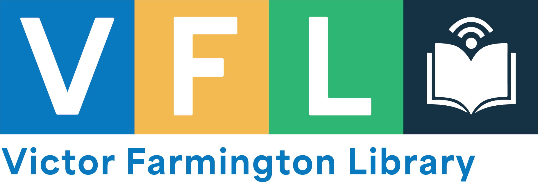 Victor Farmington Library logo